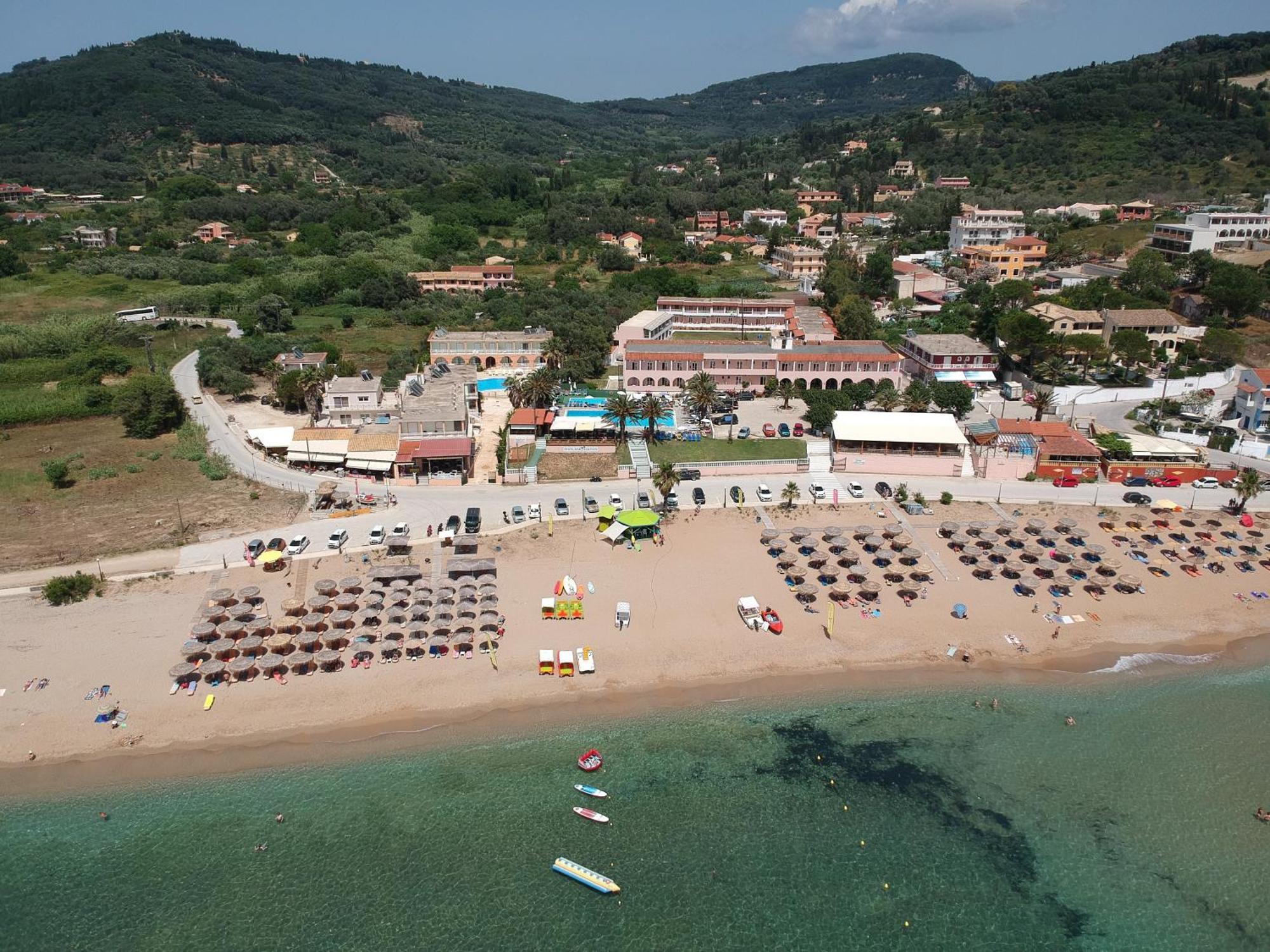 Alkyon Beach Hotel Agios Georgios Pagon Bagian luar foto