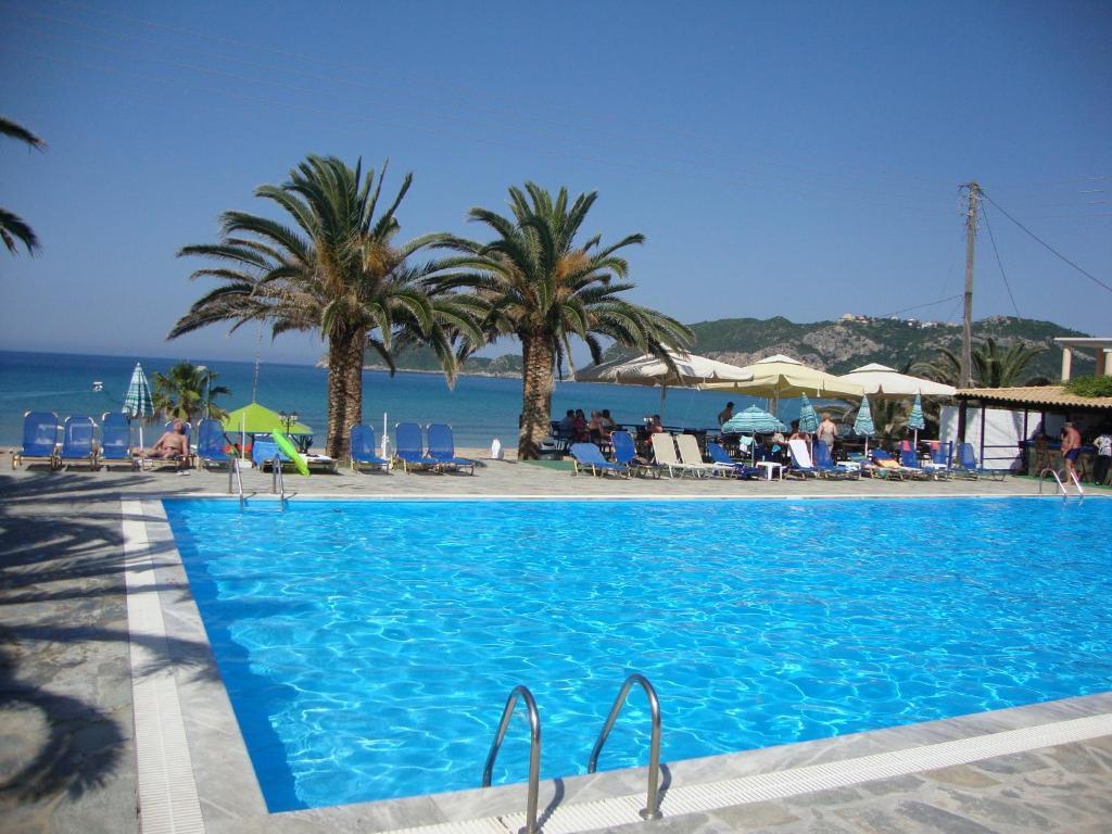 Alkyon Beach Hotel Agios Georgios Pagon Bagian luar foto