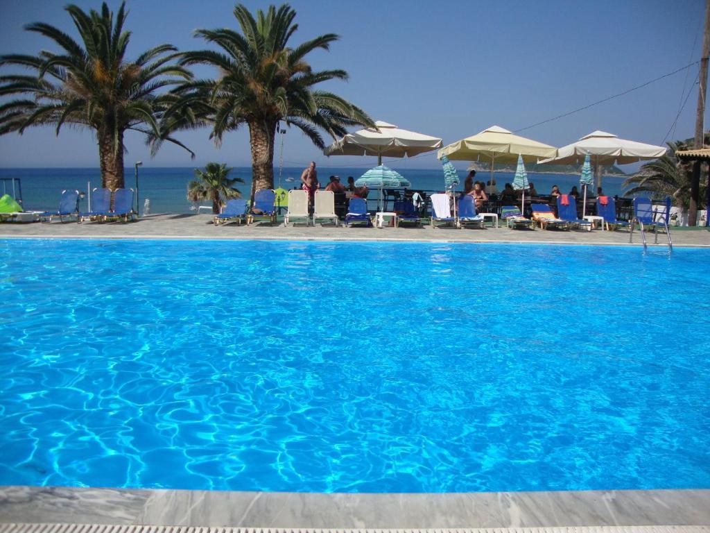 Alkyon Beach Hotel Agios Georgios Pagon Bagian luar foto